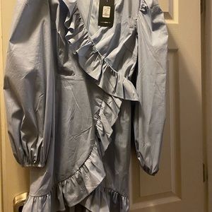 Mini puff sleeve dress